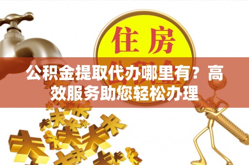 厦门公积金提取代办哪里有？高效服务助您轻松办理
