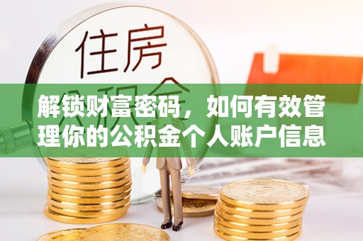 厦门解锁财富密码，如何有效管理你的公积金个人账户信息