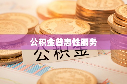 厦门公积金普惠性服务
